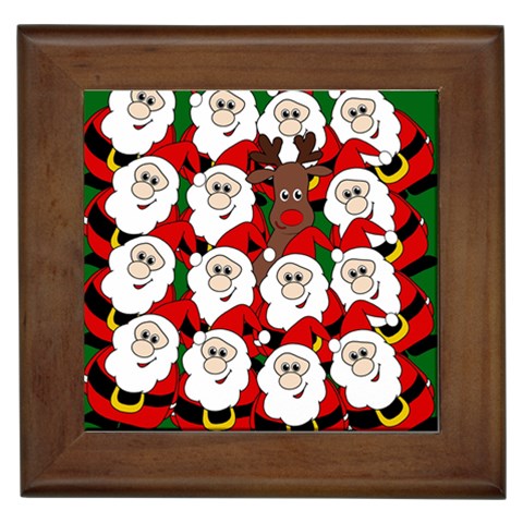 Did you see Rudolph? Framed Tiles from ArtsNow.com Front