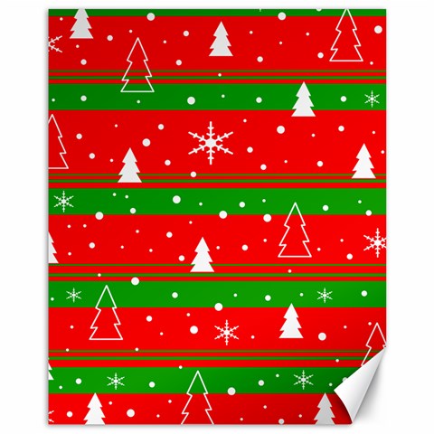 Xmas pattern Canvas 11  x 14   from ArtsNow.com 10.95 x13.48  Canvas - 1