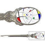Swirl Grid With Colors Red Blue Green Yellow Spiral Letter Openers