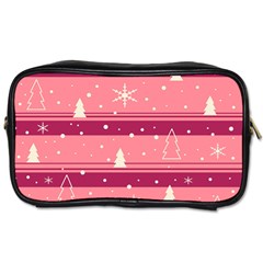 Pink Xmas Toiletries Bags 2 Front