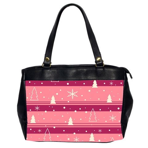 Pink Xmas Office Handbags (2 Sides)  from ArtsNow.com Front