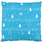 Blue Xmas Large Cushion Case (Two Sides)