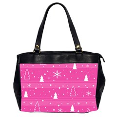 Magenta Xmas Office Handbags (2 Sides)  from ArtsNow.com Front