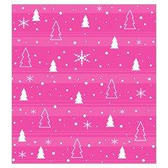 Magenta Xmas Drawstring Pouches (Large)  from ArtsNow.com Front