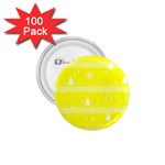 Yellow Xmas 1.75  Buttons (100 pack) 