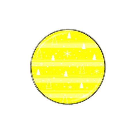 Yellow Xmas Hat Clip Ball Marker from ArtsNow.com Front