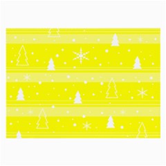 Yellow Xmas Large Glasses Cloth (2 Back