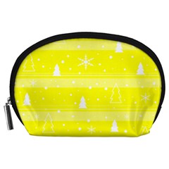 Yellow Xmas Accessory Pouches (Large)  from ArtsNow.com Front