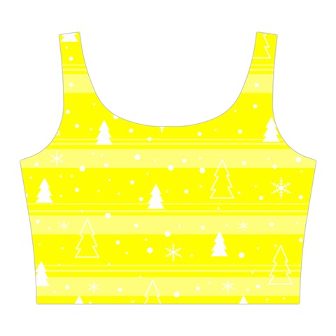 Yellow Xmas Midi Sleeveless Dress from ArtsNow.com Top Front