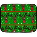 Reindeer pattern Fleece Blanket (Mini)