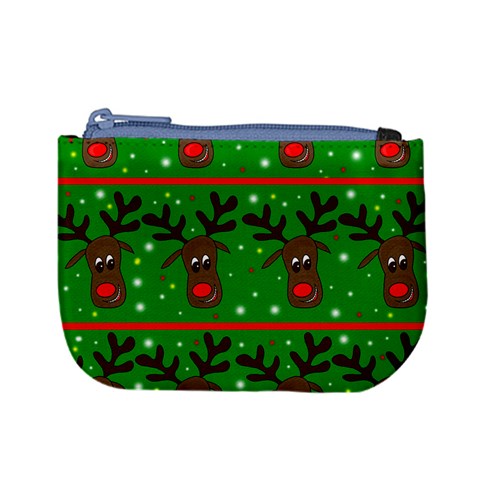 Reindeer pattern Mini Coin Purses from ArtsNow.com Front