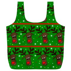 Reindeer pattern Full Print Recycle Bags (L)  from ArtsNow.com Back