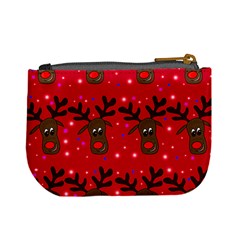 Reindeer Xmas pattern Mini Coin Purses from ArtsNow.com Back
