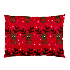 Reindeer Xmas pattern Pillow Case (Two Sides) from ArtsNow.com Front