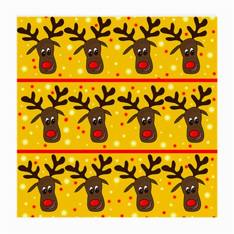 Christmas reindeer pattern Medium Glasses Cloth (2 Front