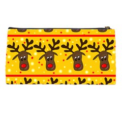 Christmas reindeer pattern Pencil Cases from ArtsNow.com Back