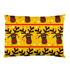 Christmas reindeer pattern Pillow Case (Two Sides) from ArtsNow.com Front