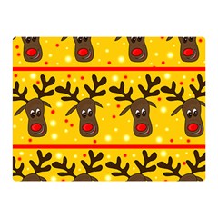 Christmas reindeer pattern Double Sided Flano Blanket (Mini)  from ArtsNow.com 35 x27  Blanket Back