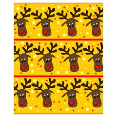 Christmas reindeer pattern Drawstring Bag (Small) from ArtsNow.com Front