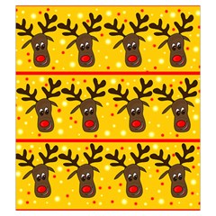 Christmas reindeer pattern Drawstring Pouches (XXL) from ArtsNow.com Front
