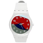 Decorative design Round Plastic Sport Watch (M)