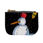 Lonely snowman Mini Coin Purses