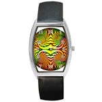 Fractals Ball About Abstract Barrel Style Metal Watch