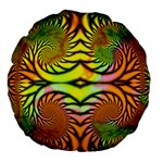 Fractals Ball About Abstract Large 18  Premium Round Cushions