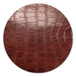 Leather Snake Skin Texture Magnet 5  (Round)