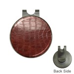 Leather Snake Skin Texture Hat Clips with Golf Markers