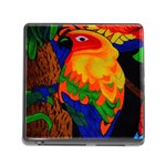 Parakeet Colorful Bird Animal Memory Card Reader (Square)