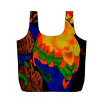Parakeet Colorful Bird Animal Full Print Recycle Bags (M) 