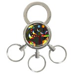 Happy day 2 3-Ring Key Chains