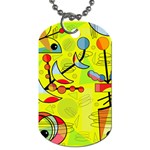 Happy day - yellow Dog Tag (Two Sides)
