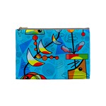 Happy day - blue Cosmetic Bag (Medium) 