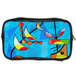 Happy day - blue Toiletries Bags 2-Side
