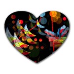 Magical night  Heart Mousepads