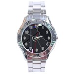 Plug in Stainless Steel Analogue Watch