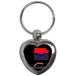Geometrical abstraction Key Chains (Heart) 