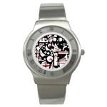 Happy life - red Stainless Steel Watch