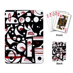 Happy life - red Playing Card