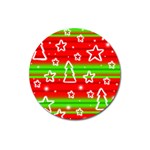 Christmas pattern Magnet 3  (Round)