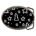 Black and white Xmas Belt Buckles