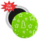 Green Christmas 2.25  Magnets (100 pack) 