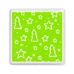 Green Christmas Memory Card Reader (Square) 