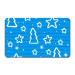 Blue decorative Xmas design Magnet (Rectangular)