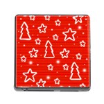 Red Xmas Memory Card Reader (Square)