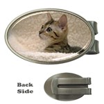 Beautiful Cat Money Clip (Oval)