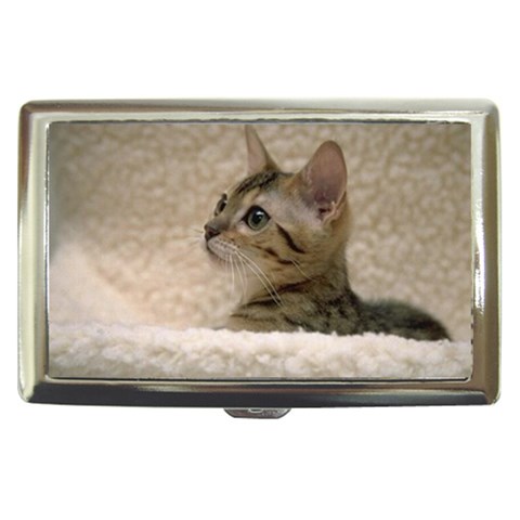 Beautiful Cat Cigarette Money Case from ArtsNow.com Front