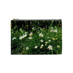White Daisy flowers Cosmetic Bag (Medium) 